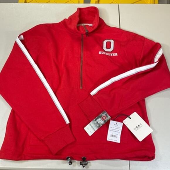 Wear by Erin Andrews Jackets & Blazers - Ohio State Buckeyes Wear by Erin Andrews Women's Quarter-Zip Jacket